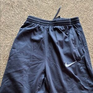 Nike Kids Black Sweatpants with White Logo